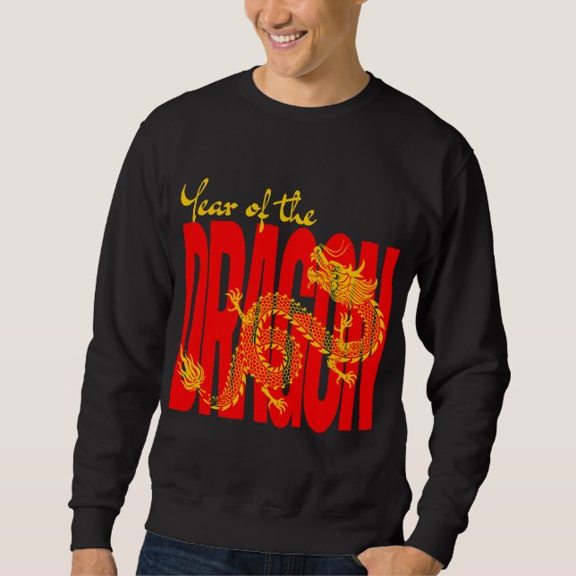 Year of the Dragon Red Gold Sweatshirt (Front)