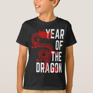 Year of the Dragon red white T-Shirt