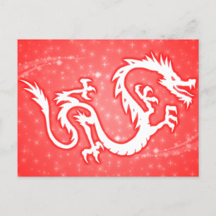 year of the dragon starshine holiday postcard