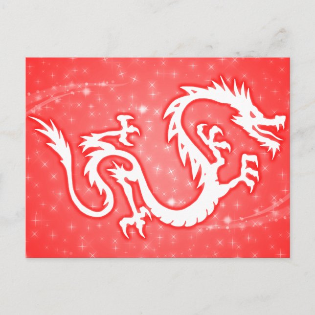 year of the dragon starshine holiday postcard (Front)
