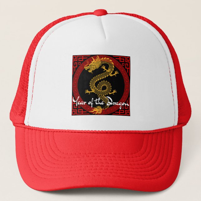 Year of the dragon trucker hat (Front)