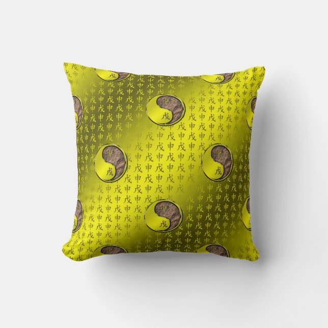 Year of the Earth Monkey Throw Pillow (Front)