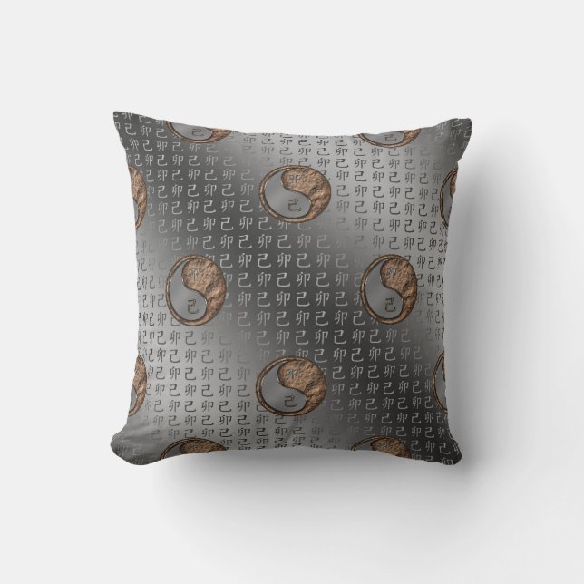 Year of the Earth Rabbit Throw Pillow (Front)