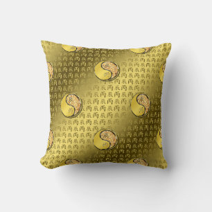 Year of the Fire Dragon Throw Pillow