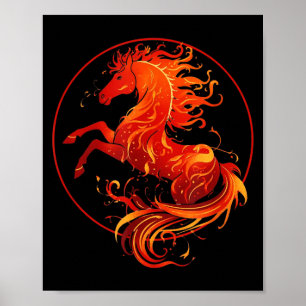 Year of the fire horse 2026 chinese new year poster