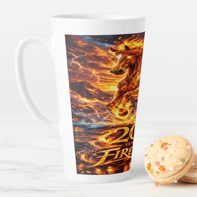 Year of the Fire Horse 2026 Latte Mug (In Situ)
