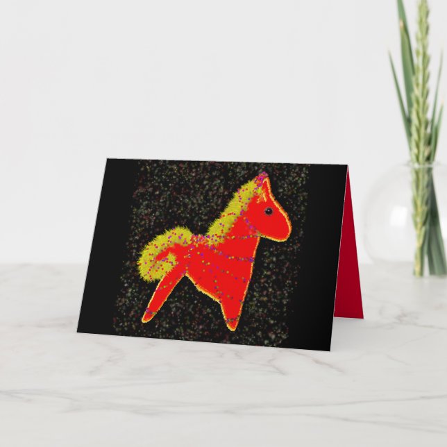 Year of the Fire Horse Chinese Lunar New Year Holiday Card (Front)