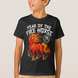 Year Of The Fire Horse Chinese New Year 2026 Zodia T-Shirt