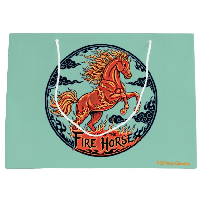 Year of the Fire Horse Large Gift Bag (Front)