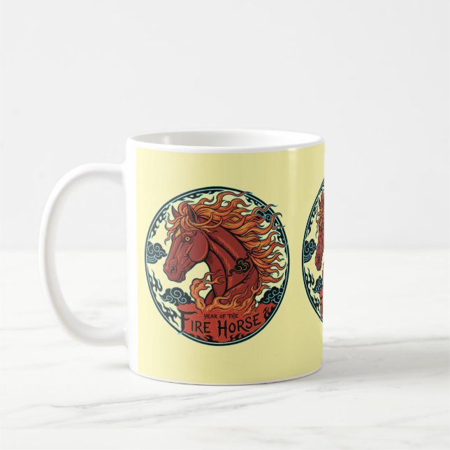 Year of the Fire Horse Mug Design 2 (Gauche)