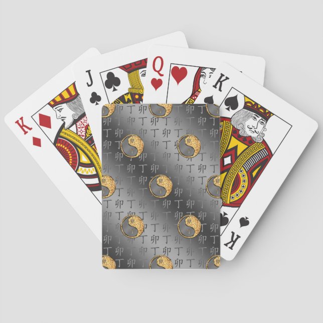 Year of the Fire Rabbit Playing Cards (Back)