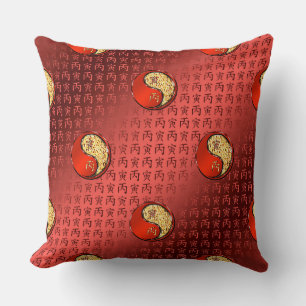 Year of the Fire Tiger Throw Pillow