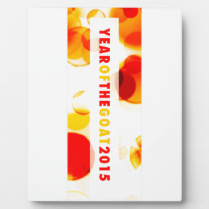 year of the goat 2015 (bokeh) plaque