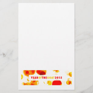 year of the goat 2015 (bokeh) stationery