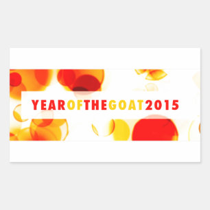 year of the goat 2015 (bokeh) sticker