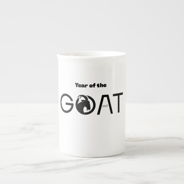 Year of the Goat 2027 Bone China Mug (Front)