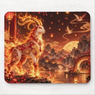 Year of the Goat 2027 Chinese Zodiac Mouse Pad