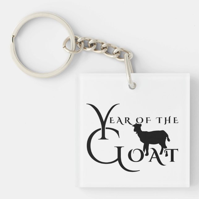 Year of the goat keychain (Front)