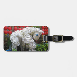 Year of the Horse   春節馬 ... Chinese Flower Topiary Luggage Tag