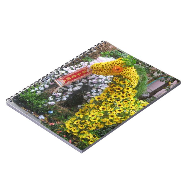 Year of the Horse | 春節馬 ... Chinese Flower Topiary Notebook (Left Side)