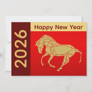 Year of the Horse 2026 - Chinese lunar New Year Holiday Card