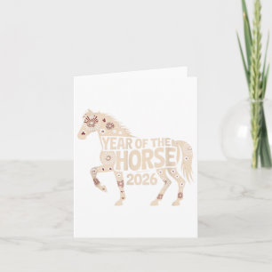 Year Of The Horse 2026 Chinese Lunar New Years _1 Card