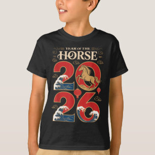 Year Of The Horse 2026 Chinese New Year For Men Wo T-Shirt