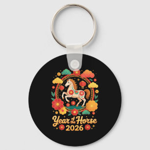 Year Of The Horse 2026 Chinese New Year Men Women Keychain