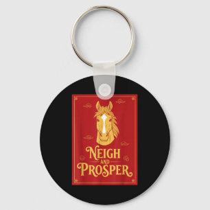 Year of the horse 2026 chinese new year neigh and keychain