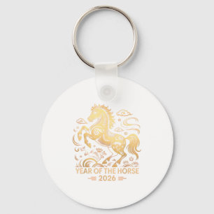 Year Of The Horse 2026 Chinese Zodiac Culture  Keychain