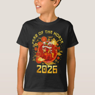 Year Of The Horse 2026 Family Matching Mens Womens T-Shirt