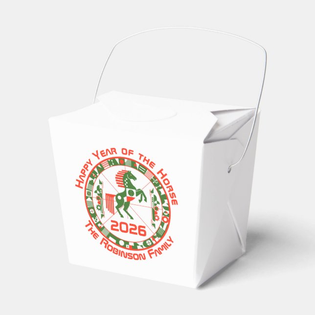 Year of the Horse 2026 Favor Box (Front Side)