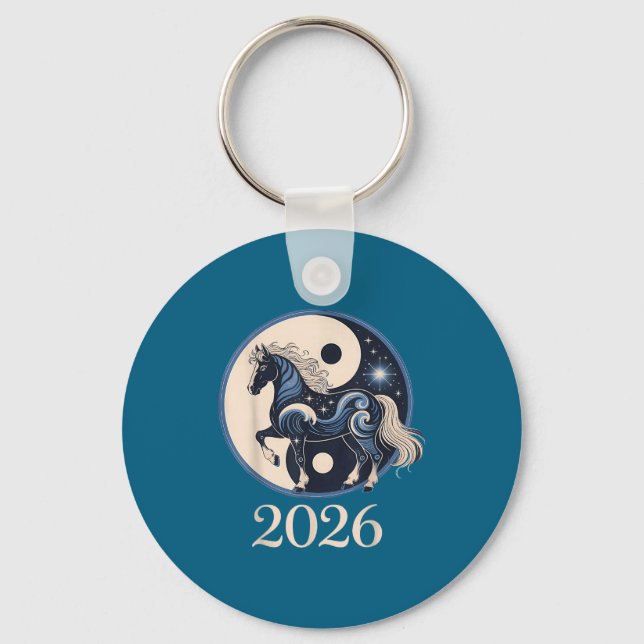 Year Of The Horse 2026  Keychain (Front)