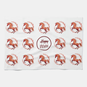 Year of the Horse 2026 Kitchen Towel