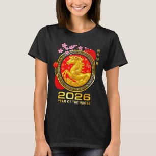 Year Of The Horse 2026 Lunar New Year Chinese Men  T-Shirt