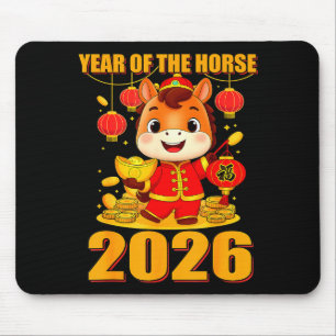 Year Of The Horse 2026 Lunar New Year Chinese  Mouse Pad