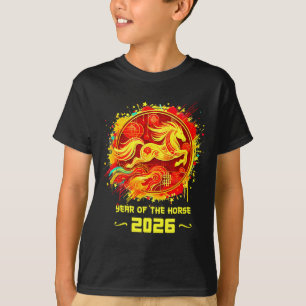 Year Of The Horse 2026 Lunar New Year Chinese New  T-Shirt