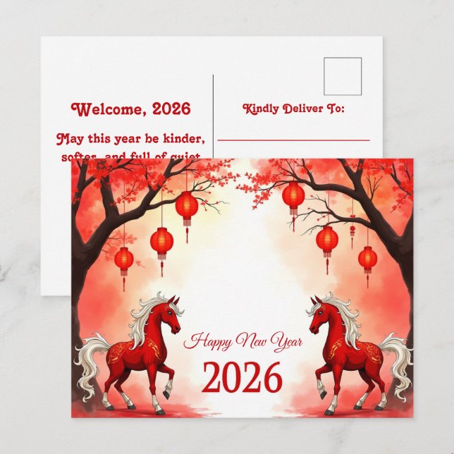 Year of the Horse 2026 Postcard (Front/Back)