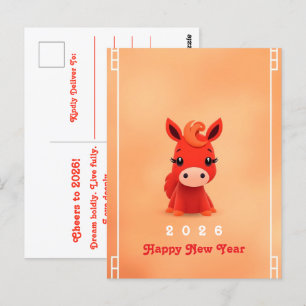 Year of the Horse 2026 Postcard