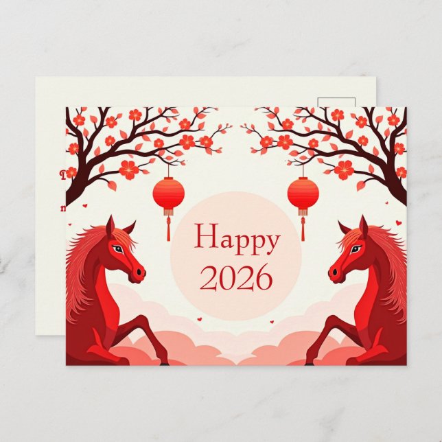 Year of the Horse 2026 Postcard (Front/Back)