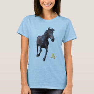 "Year of the Horse" Black Horse T-Shirt