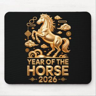 Year Of The Horse Chinese New Year 2026 For Men Or Mouse Pad