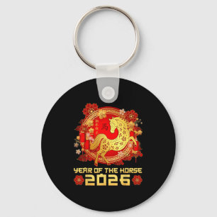 Year Of The Horse Happy Chinese Lunar New Year 202 Keychain