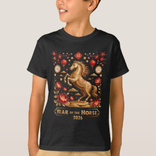 Year Of The Horse Happy New Year 2026  T-Shirt