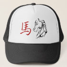 Year of the Horse Horses Head Red Symbol