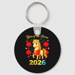 Year Of The Horse Lunar Chinese New Year Fire Hors Keychain
