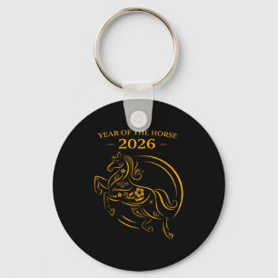 Year Of The Horse Lunar Chinese New Year Fire Hors Keychain