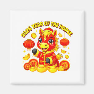 Year Of The Horse Lunar Chinese New Year Fire Hors Magnet