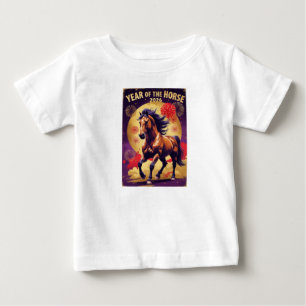 Year of the Horse Lunar New Year 2026 Kids Tee