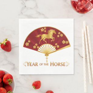 Year of the Horse New Years Eve Party Napkin